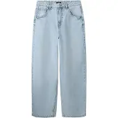LMTD Jeans - Skate Loose - NlnBirm - Light Blue Bleached Denim - - 10 år (140) - Jeans