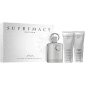 AFNAN Supermacy Silver Eau De Parfum Spray 100ml Set With Shower Gel And Balm
