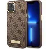 GUESS GUHMP14MU4GPRW iPhone 14 Plus 6,7 "brun / brun hård taske 4G Logo Plate MagSafe