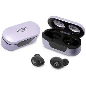 GUESS GUTWST31EU TWS Bluetooth-hovedtelefoner + dockingstation lilla/lilla