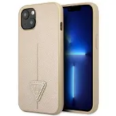 GUESS GUHCP14MPSATLE iPhone 14 Plus 6,7" beige/beige hardcase SaffianoTriangle Logo