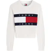 Tommy Hilfiger Pullover 'Tommy Flag' navy / knaldrød / hvid
