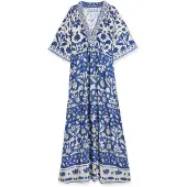 Lola Casademunt Kjole creme / blå