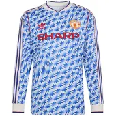 Adidas Manchester United Udebanetrøje 1990/92 Lange Ærmer - , størrelse Small
