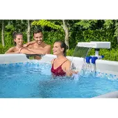 Bestway Flowclear Beroligende LED-vandfald til Pool