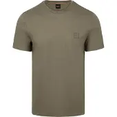 BOSS BOSStil mænd. 50508584 Tales grøn T-shirt (M), Casual, Bomuld, Korte ærmer