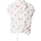 ONLY Bluse 'ONLTHYRA' brun / pink / hvid