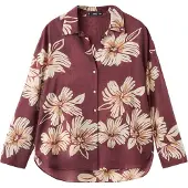 Mango Bluse 'SAKE' creme / pueblo / bordeaux