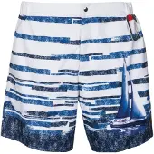 Wavebreaker Badeshorts marin / royalblå / hvid