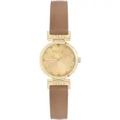 Furla Analogt ur 'Twist' lysebrun / orange