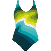 Sunflair Badedragt navy / dueblå / lyseblå / oliven