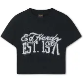 Ed Hardy Shirts '1971' sort / hvid