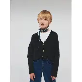 Name it Cardigan - Strik - Noos - NkfHolly - Dark Grey Melange - - 11-12 år (146-152) - Cardigan