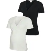 Mamalicious Shirts sort / hvid