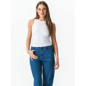 TeeShoppen Overdel ' Ribbed ' hvid