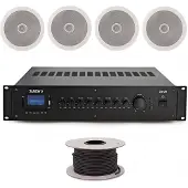 SubZero 80W 100V 8" loftshøjttalersystem