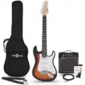 Gear4Music 3/4 LA Elektrisk Guitar + Forstærkerpakke Sunburst