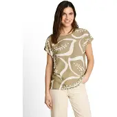 Tom Tailor Shirts khaki / offwhite