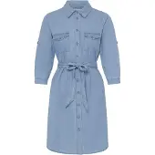 PULZ Kjole 'Jill' blue denim