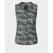 KOROSHI Bluse cyanblå / pastelgrøn / sort