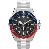Timex Analogt ur blå / rød / sølv