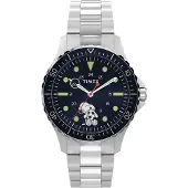 Timex Analogt ur sort / sølv