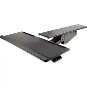 StarTech.com StarTech Under Desk Keyboard Tray, Full Motion & Height Adjustable Keyboard and Mouse Tray, 10 x 26 Platform, Ergonomic Sliding Computer Keyboard H