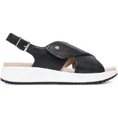 Caprice Sandal, black, made of Leather without heel, Size 39