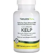 NaturesPlus , Islandsk Kelp, 300 Tabletter (150 mg per Tablet)
