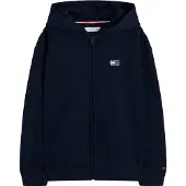 Tommy Hilfiger Sweatjakke 'Tonal Flag Logo Zip-thru' marin