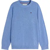 Tommy Hilfiger Bluse - Strik - Noble Blue - - 7 år (122) - Bluse