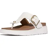 FitFlop Fitfloptil kvinder. B1H-194 Sandaler i læder Gen FF Spænde hvid (39), Fast, Ingen, Casual