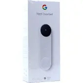 Google Nest - Dørringeklokke - med kamera - trådløs - 802.11b/g/n, Bluetooth LE - 2.4 Ghz - sne