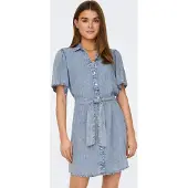 ONLY Blusekjole blue denim