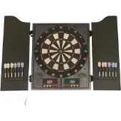 NSH Nordic Dartskive elektronisk i dartskab med dartpile NORDIC Games (809-073)