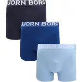Björn Borg Boxershorts 3-pak i blå Blå Mørkeblå Lyseblå måle