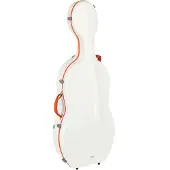 Gewa Polycarbonate Cello Case White and Orange