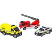 Dickie Toys 3-Pack Danske Redningskøretøjer