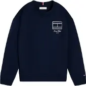 Tommy Hilfiger Sweatshirt - Dark Night Navy Blue - - 10 år (140) - Sweatshirt