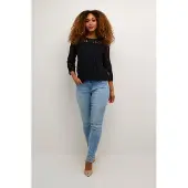Cream Bluse 'CR Kit' sort