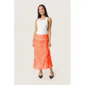 Soaked in luxury Nederdel beige / neonorange