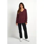 Kaffe Bluse 'Amber' burgunder