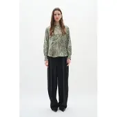 Inwear Bluse 'IzabellaIW' khaki / hvid