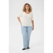 KAFFE CURVE Bluse 'KCsissy' hvid