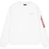 Alpha industries Sweatshirt rød / sort / hvid