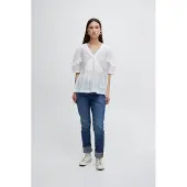 Ichi Bluse 'Folona' hvid