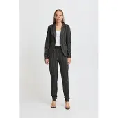 Ichi Blazer 'IH RUTI' mørkegrå / hvid