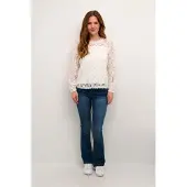 Cream Bluse 'Kit' hvid
