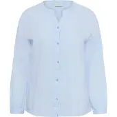 KAFFE CURVE Bluse 'KCNana' lyseblå