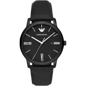 Emporio Armani Analogt ur sort / sølv